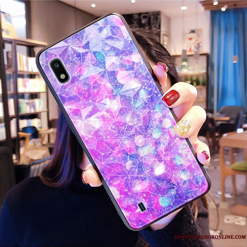 Etui Samsung Galaxy A10 Tasker Lilla Rombe, Cover Samsung Galaxy A10 Beskyttelse Mønster Hjerte