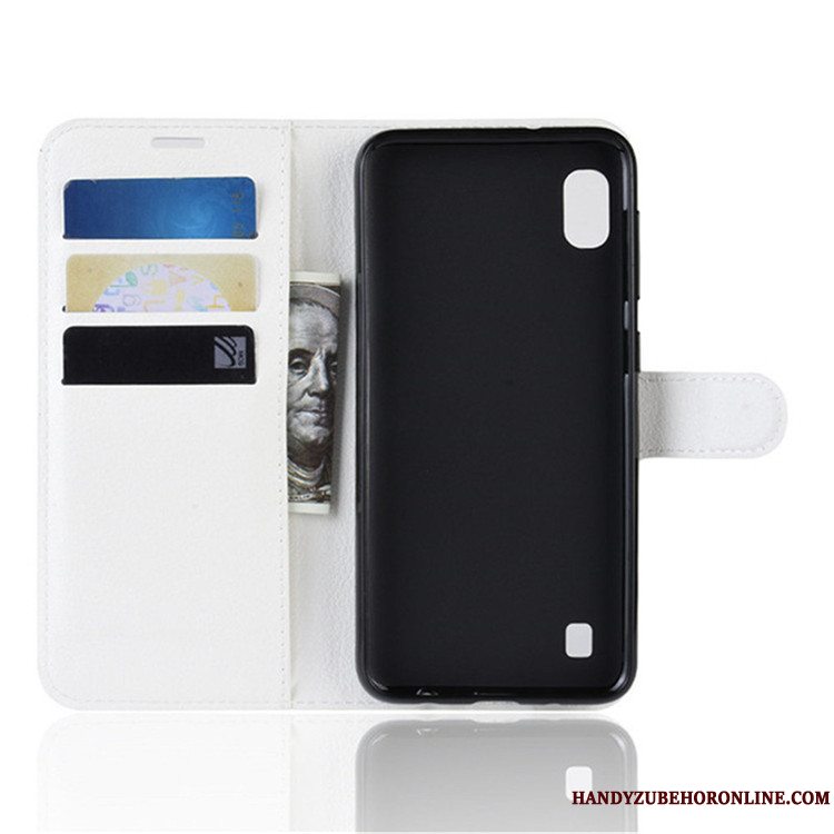 Etui Samsung Galaxy A10 Tegnebog Sort, Cover Samsung Galaxy A10 Læder