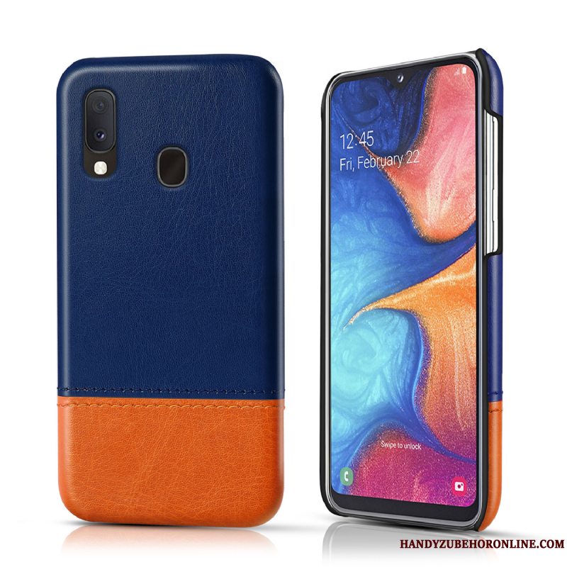 Etui Samsung Galaxy A20e Læder Business Sort, Cover Samsung Galaxy A20e Beskyttelse Telefonny