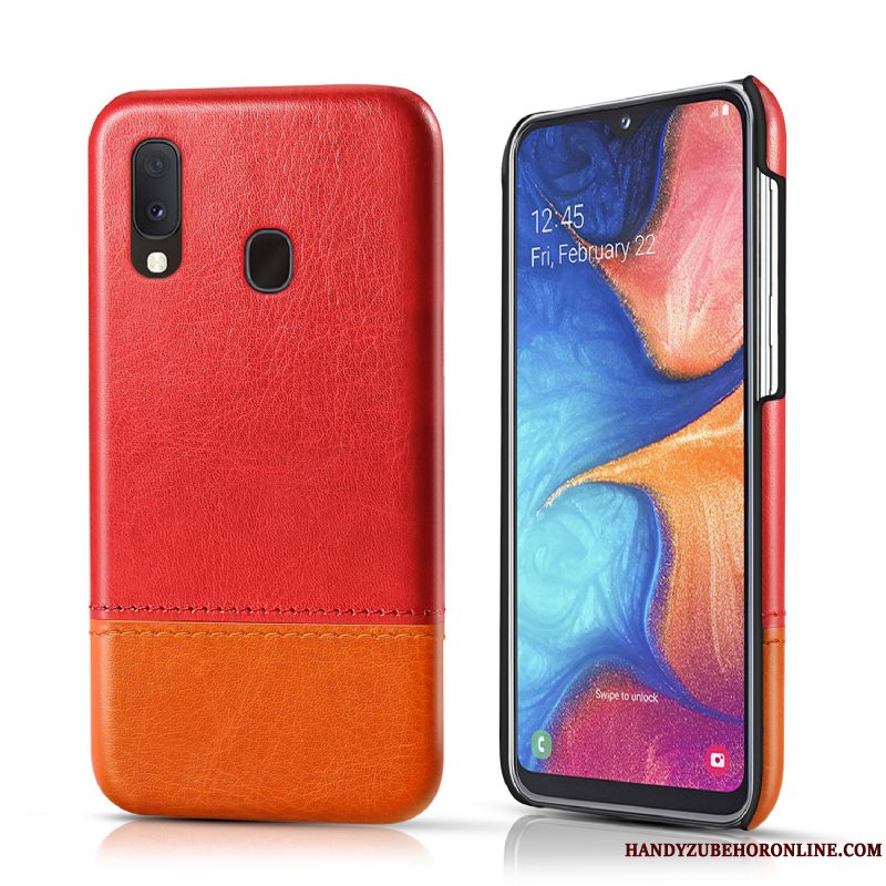 Etui Samsung Galaxy A20e Læder Business Sort, Cover Samsung Galaxy A20e Beskyttelse Telefonny