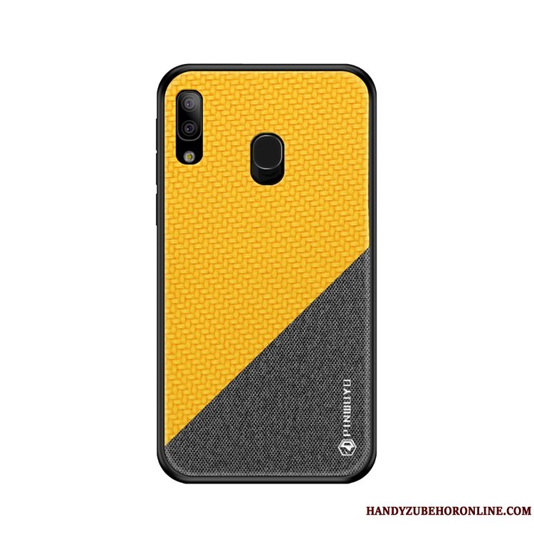 Etui Samsung Galaxy A20e Tasker Klud Tynd, Cover Samsung Galaxy A20e Silikone Nubuck Anti-fald