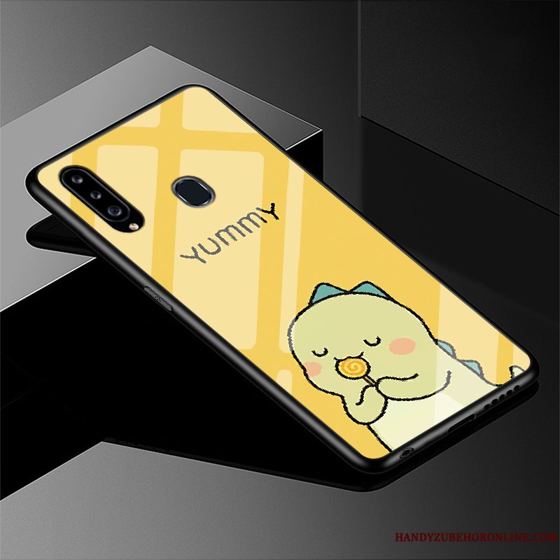 Etui Samsung Galaxy A20s Beskyttelse Frisk Anti-fald, Cover Samsung Galaxy A20s Tasker Lyserød Glas