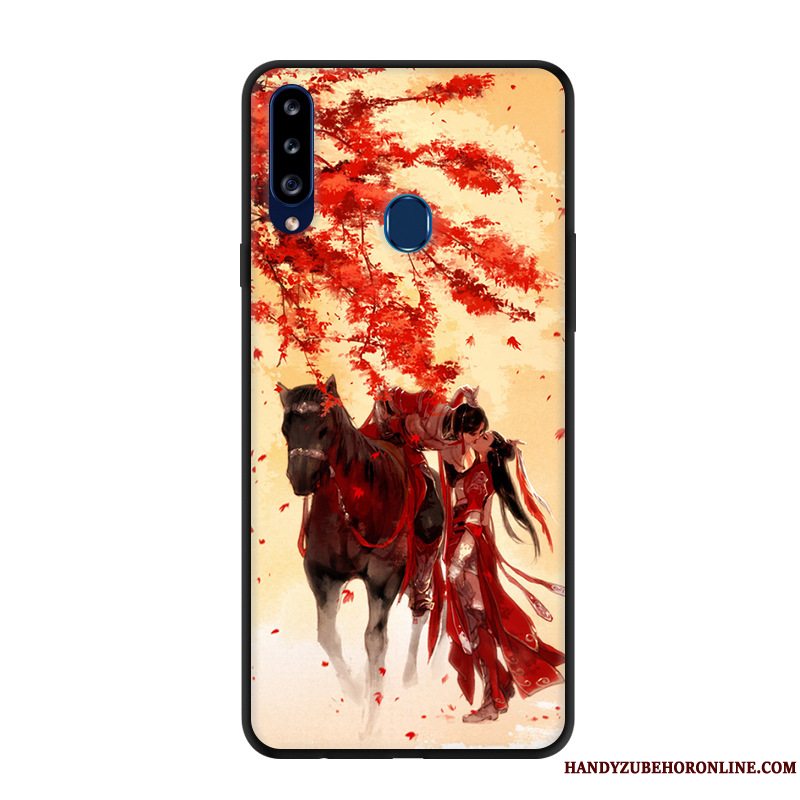 Etui Samsung Galaxy A20s Beskyttelse Rød Anti-fald, Cover Samsung Galaxy A20s Cartoon Telefon