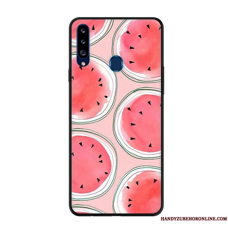 Etui Samsung Galaxy A20s Beskyttelse Rød Anti-fald, Cover Samsung Galaxy A20s Cartoon Telefon