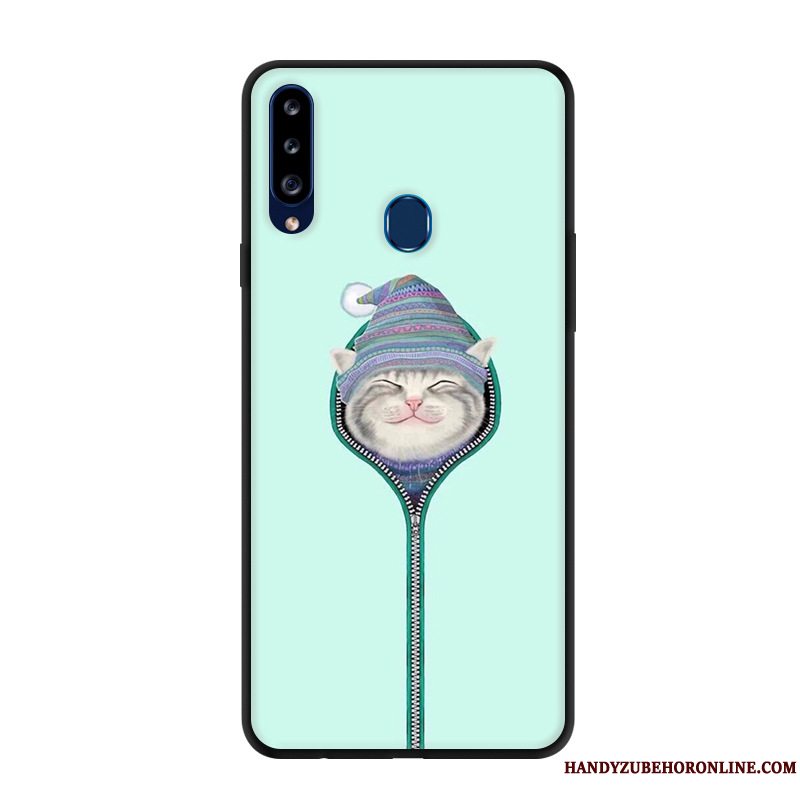 Etui Samsung Galaxy A20s Beskyttelse Rød Anti-fald, Cover Samsung Galaxy A20s Cartoon Telefon