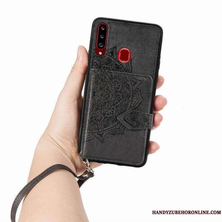 Etui Samsung Galaxy A20s Beskyttelse Rød Pulver, Cover Samsung Galaxy A20s Blød Telefon