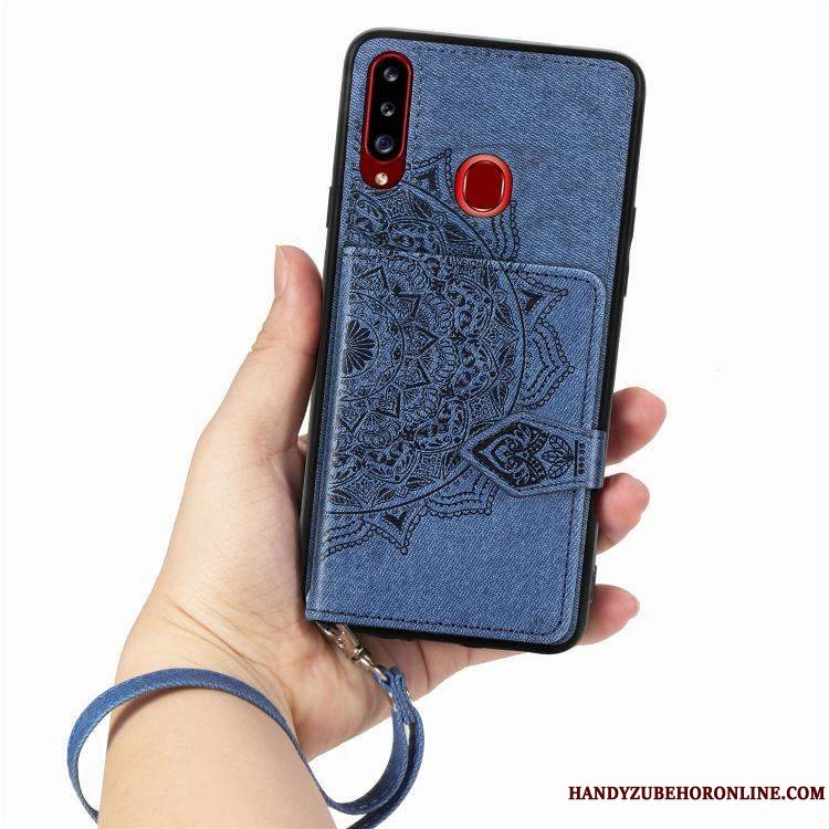 Etui Samsung Galaxy A20s Beskyttelse Rød Pulver, Cover Samsung Galaxy A20s Blød Telefon