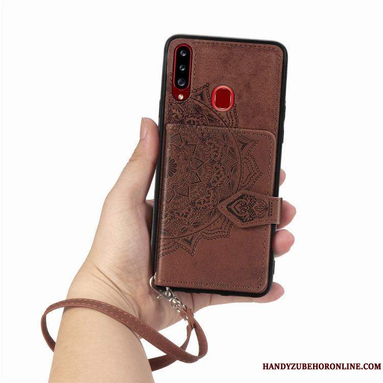 Etui Samsung Galaxy A20s Beskyttelse Rød Pulver, Cover Samsung Galaxy A20s Blød Telefon