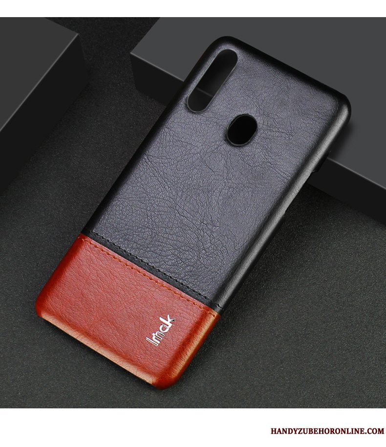 Etui Samsung Galaxy A20s Læder Hård Telefon, Cover Samsung Galaxy A20s Beskyttelse Rød Anti-fald