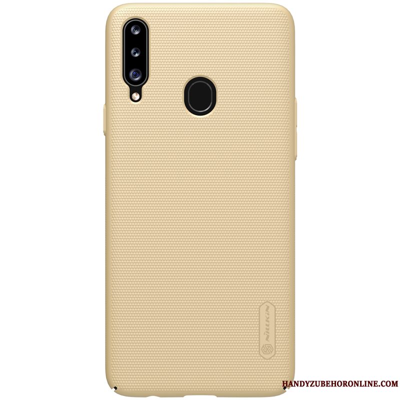 Etui Samsung Galaxy A20s Support Guld Hård, Cover Samsung Galaxy A20s Beskyttelse Telefonnubuck