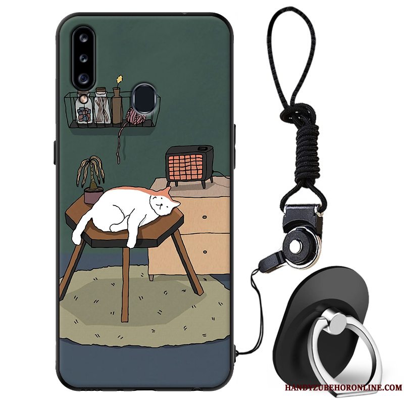 Etui Samsung Galaxy A20s Tasker Anti-fald Telefon, Cover Samsung Galaxy A20s Silikone Frisk Simple