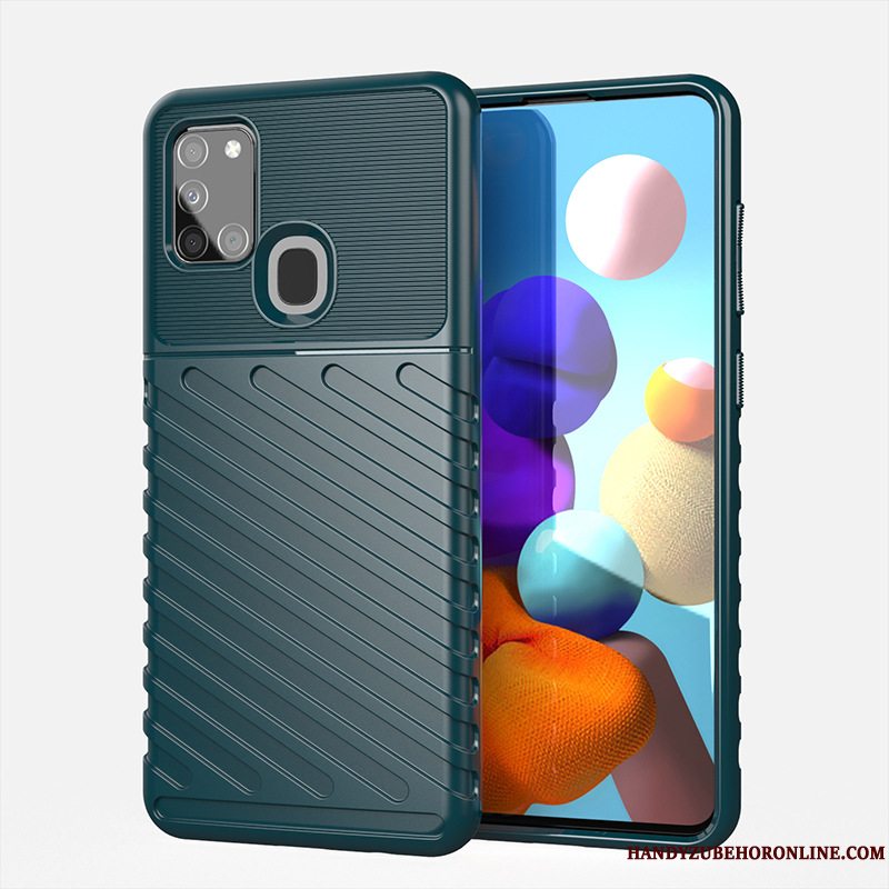 Etui Samsung Galaxy A21s Beskyttelse Grøn Anti-fald, Cover Samsung Galaxy A21s Telefoneuropa