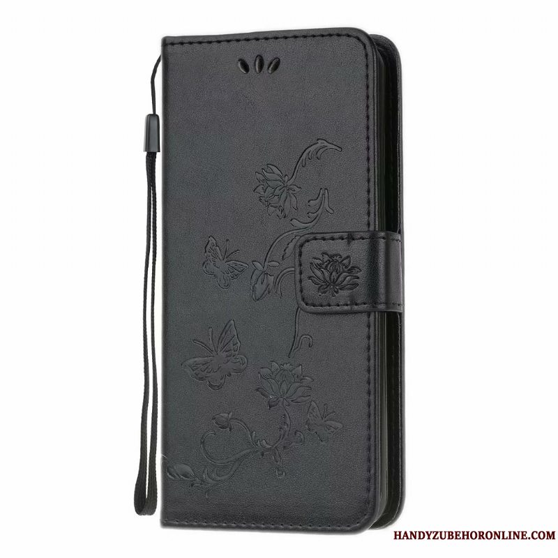 Etui Samsung Galaxy A21s Folio Lilla Telefon, Cover Samsung Galaxy A21s Tasker Kort Anti-fald