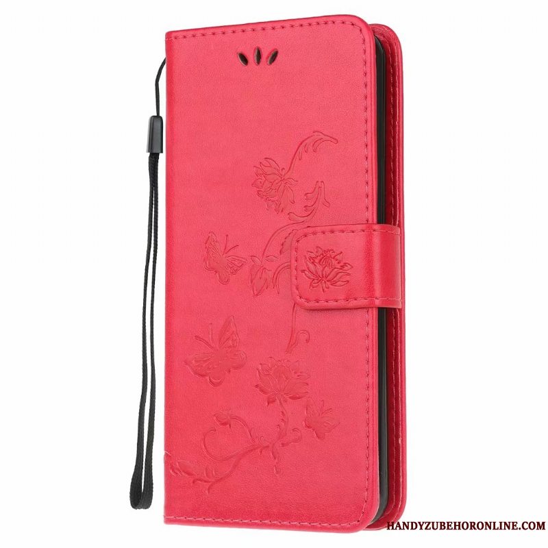 Etui Samsung Galaxy A21s Folio Lilla Telefon, Cover Samsung Galaxy A21s Tasker Kort Anti-fald