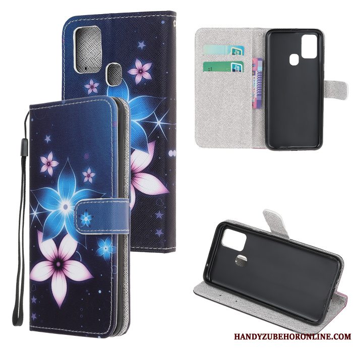 Etui Samsung Galaxy A21s Læder Telefonsort, Cover Samsung Galaxy A21s Beskyttelse