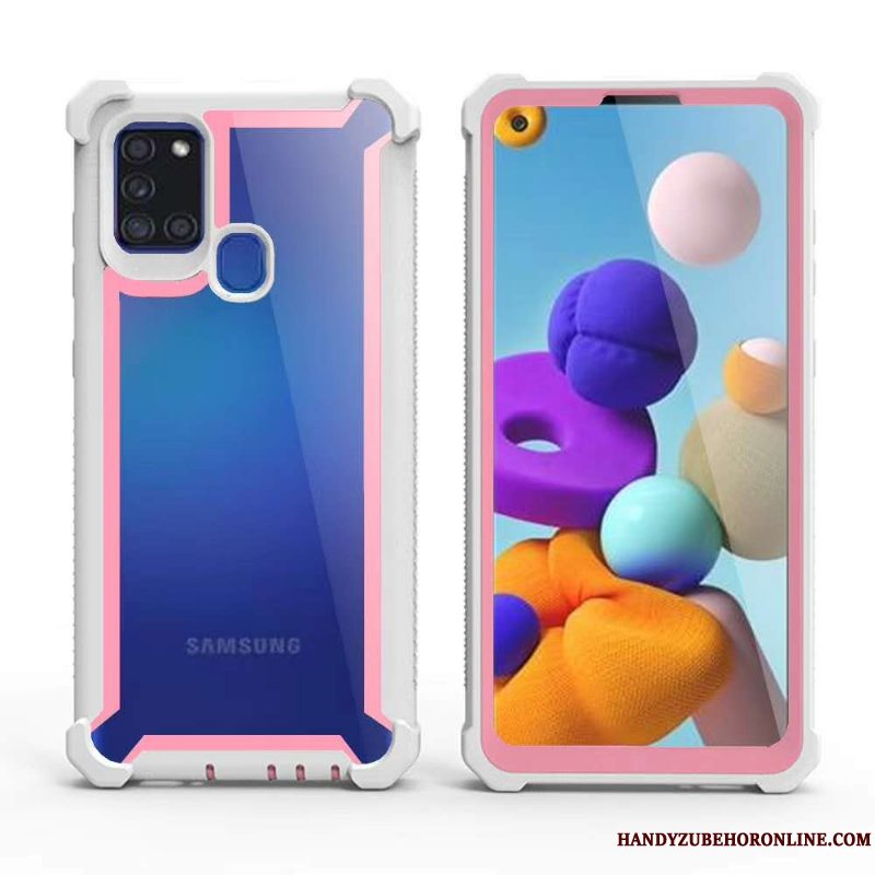 Etui Samsung Galaxy A21s Tasker Anti-fald Gul, Cover Samsung Galaxy A21s Beskyttelse Europa Hård