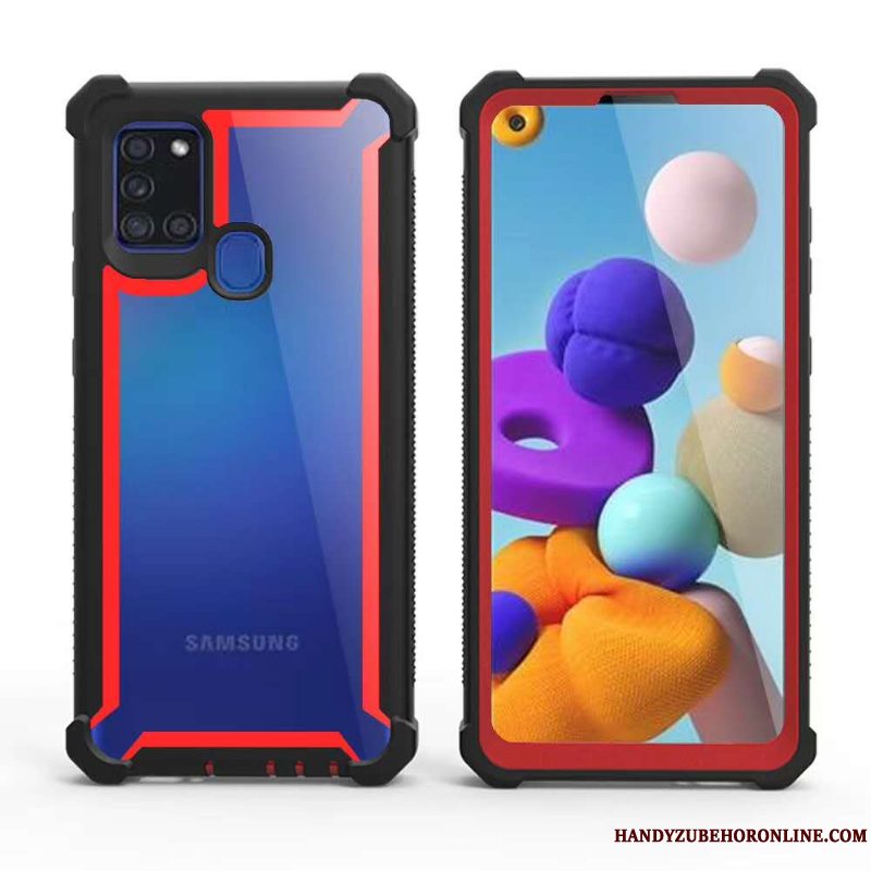 Etui Samsung Galaxy A21s Tasker Anti-fald Gul, Cover Samsung Galaxy A21s Beskyttelse Europa Hård