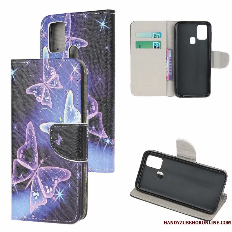 Etui Samsung Galaxy A21s Tasker Grøn Telefon, Cover Samsung Galaxy A21s Beskyttelse Model