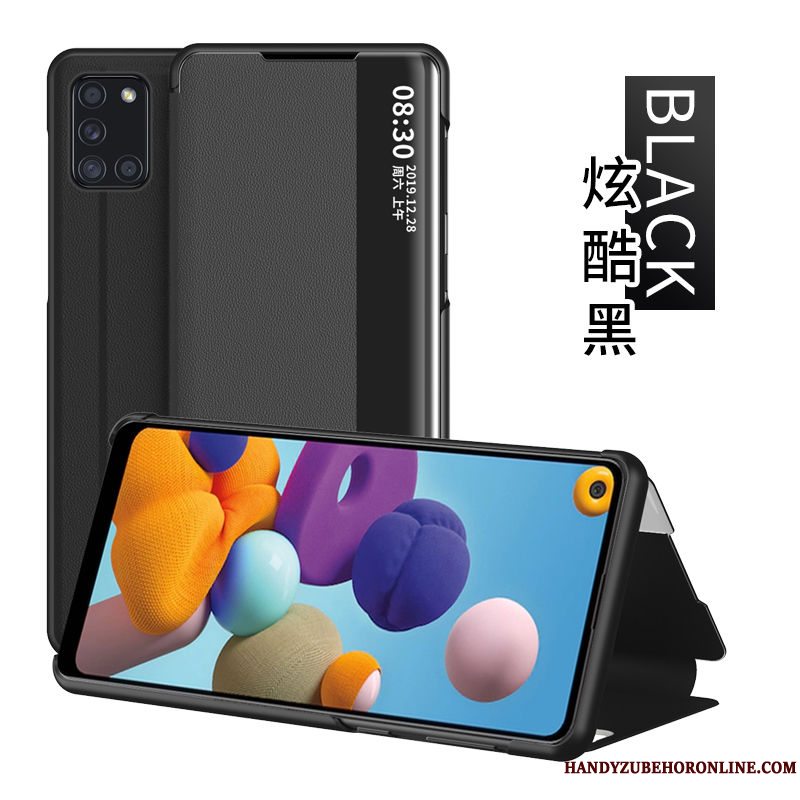 Etui Samsung Galaxy A21s Tasker Rød Vækstdvale, Cover Samsung Galaxy A21s Beskyttelse Anti-fald Telefon