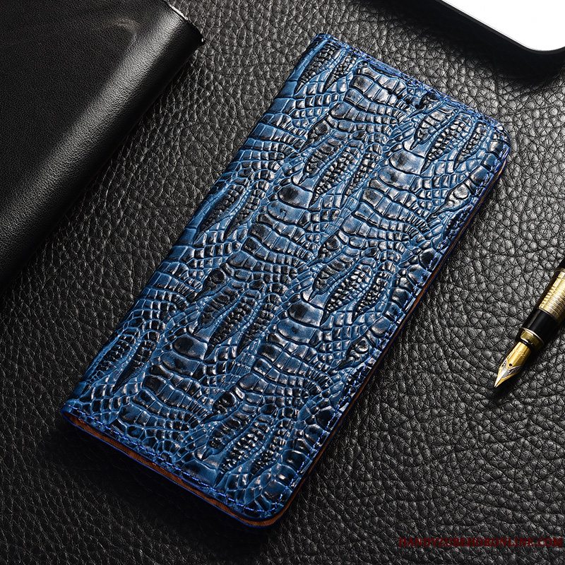 Etui Samsung Galaxy A21s Tasker Telefonblå, Cover Samsung Galaxy A21s Beskyttelse Krokodille Anti-fald