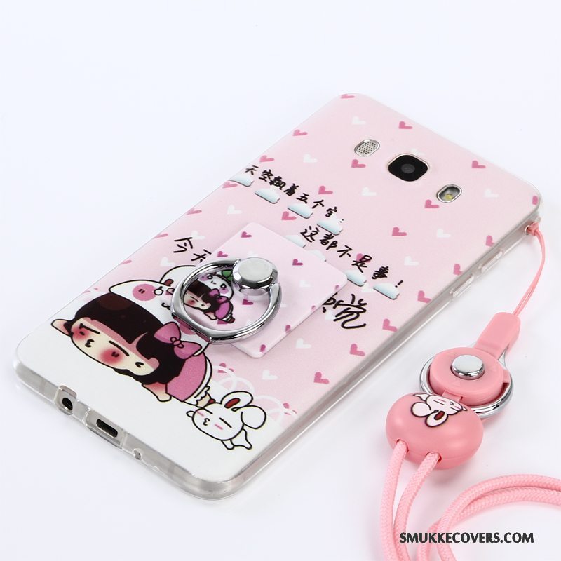 Etui Samsung Galaxy A3 2015 Blød Hængende Ornamenter Telefon, Cover Samsung Galaxy A3 2015 Beskyttelse Anti-fald Hvid