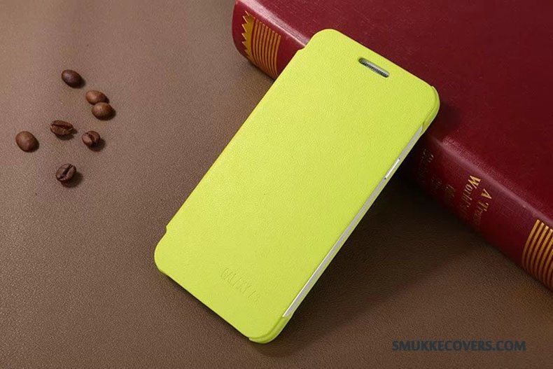 Etui Samsung Galaxy A3 2015 Læder Telefongrøn, Cover Samsung Galaxy A3 2015 Beskyttelse Ny
