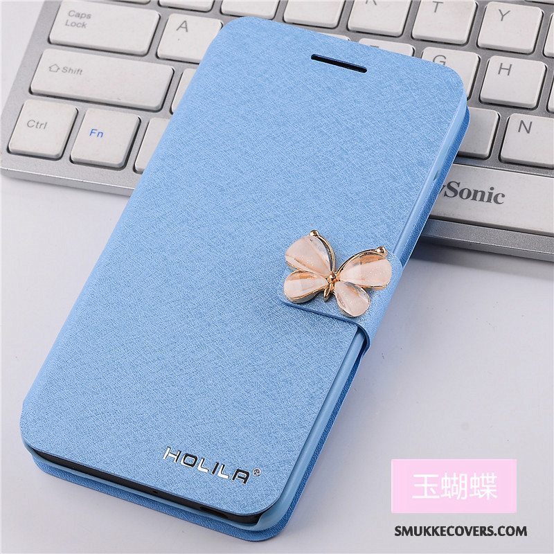 Etui Samsung Galaxy A3 2015 Læder Trend Lyseblå, Cover Samsung Galaxy A3 2015 Beskyttelse Telefon
