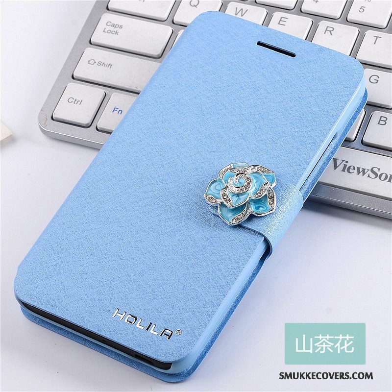 Etui Samsung Galaxy A3 2015 Læder Trend Lyseblå, Cover Samsung Galaxy A3 2015 Beskyttelse Telefon
