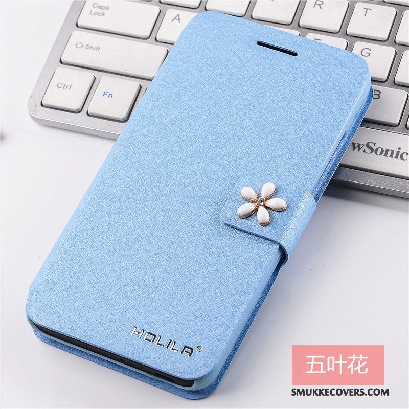 Etui Samsung Galaxy A3 2015 Læder Trend Lyseblå, Cover Samsung Galaxy A3 2015 Beskyttelse Telefon