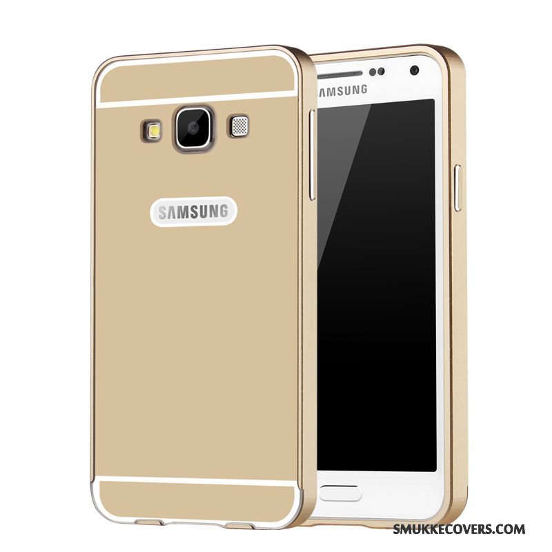 Etui Samsung Galaxy A3 2015 Metal Ramme Telefon, Cover Samsung Galaxy A3 2015 Beskyttelse Blå