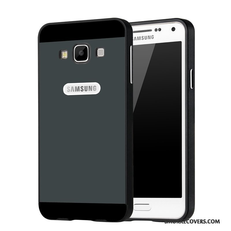 Etui Samsung Galaxy A3 2015 Metal Ramme Telefon, Cover Samsung Galaxy A3 2015 Beskyttelse Blå