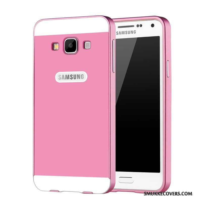 Etui Samsung Galaxy A3 2015 Metal Ramme Telefon, Cover Samsung Galaxy A3 2015 Beskyttelse Blå