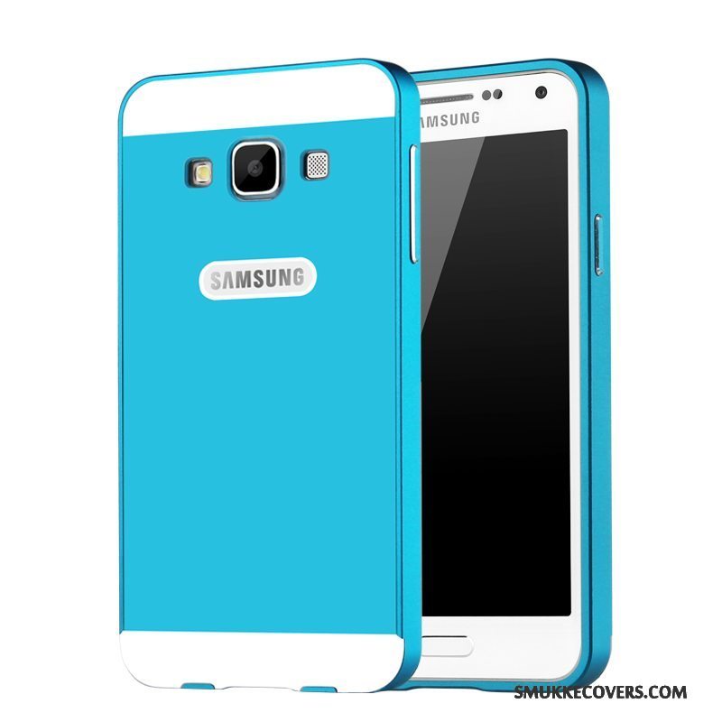 Etui Samsung Galaxy A3 2015 Metal Ramme Telefon, Cover Samsung Galaxy A3 2015 Beskyttelse Blå