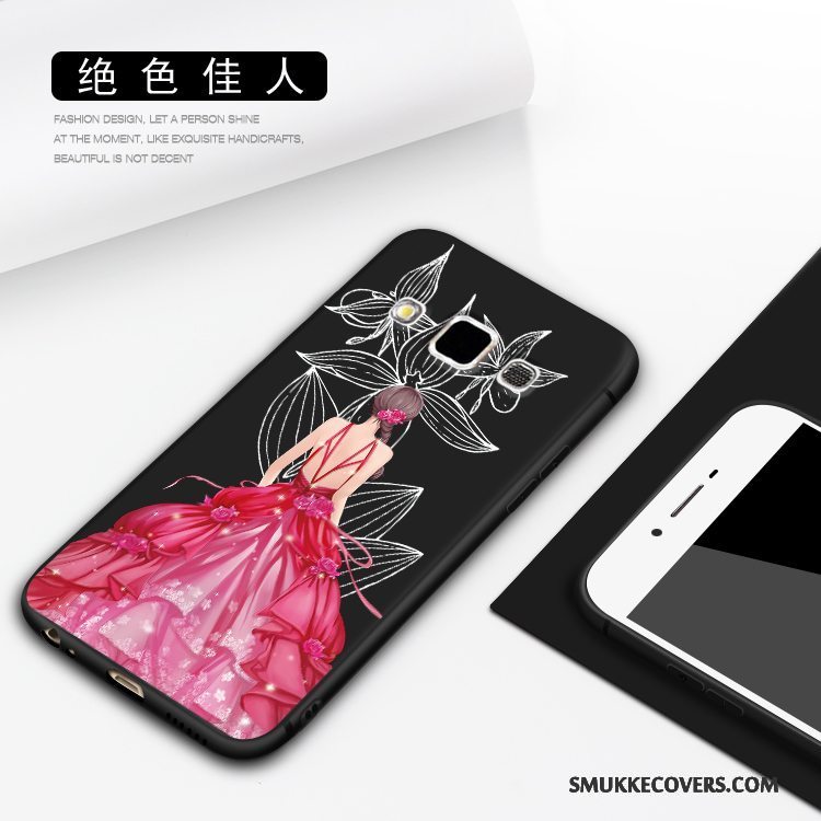 Etui Samsung Galaxy A3 2015 Silikone Anti-fald Sort, Cover Samsung Galaxy A3 2015 Tasker Telefonsmuk