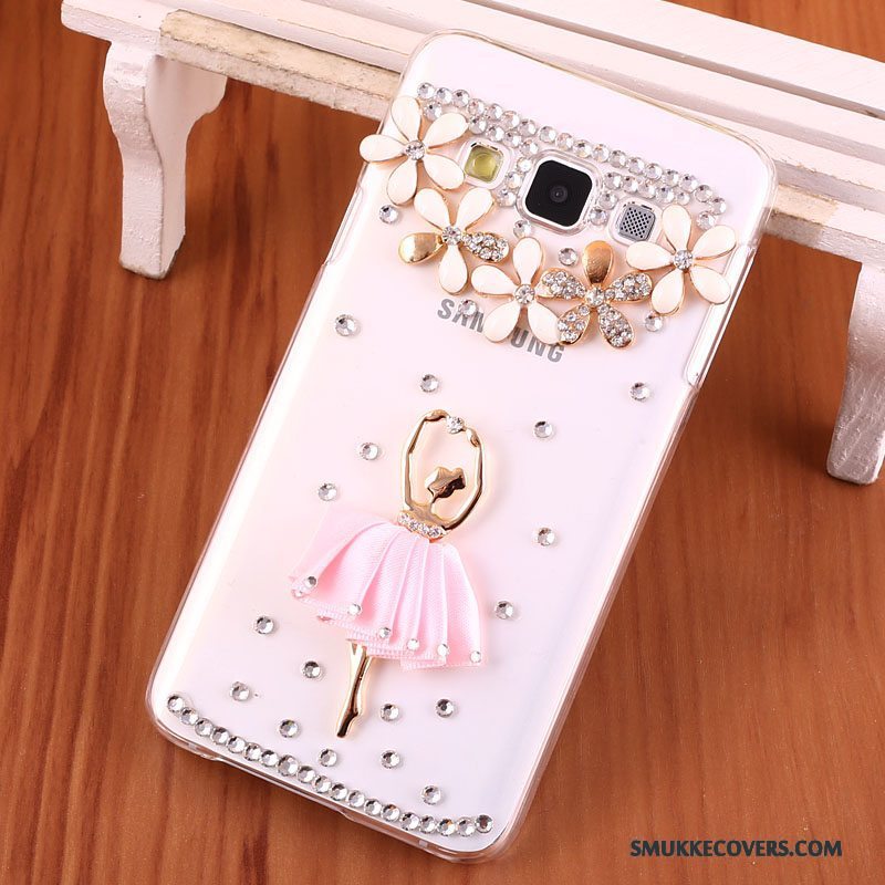 Etui Samsung Galaxy A3 2015 Strass Anti-fald Hård, Cover Samsung Galaxy A3 2015 Beskyttelse Telefonguld