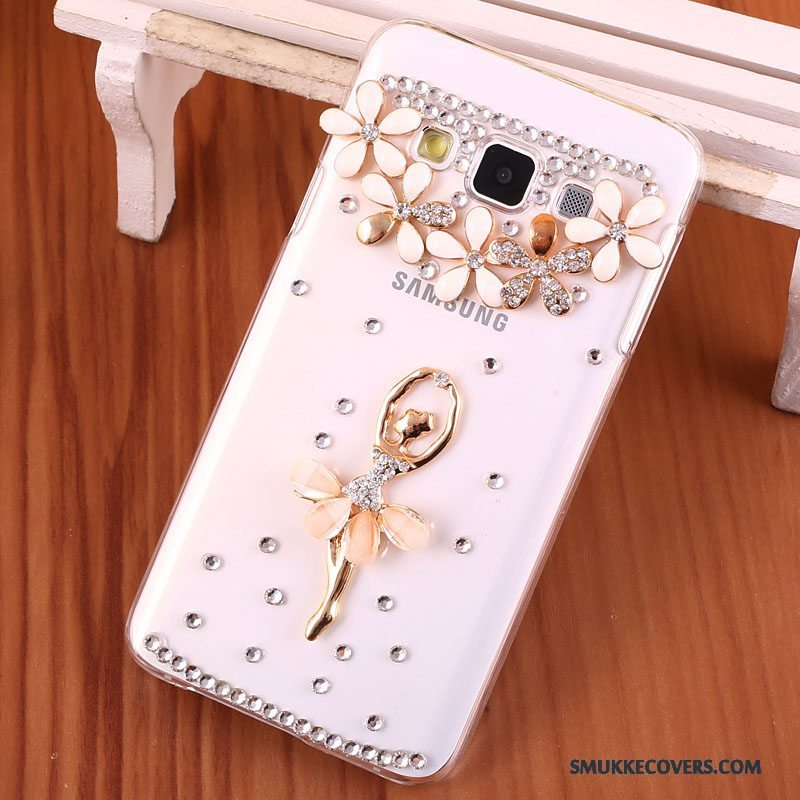 Etui Samsung Galaxy A3 2015 Strass Anti-fald Hård, Cover Samsung Galaxy A3 2015 Beskyttelse Telefonguld