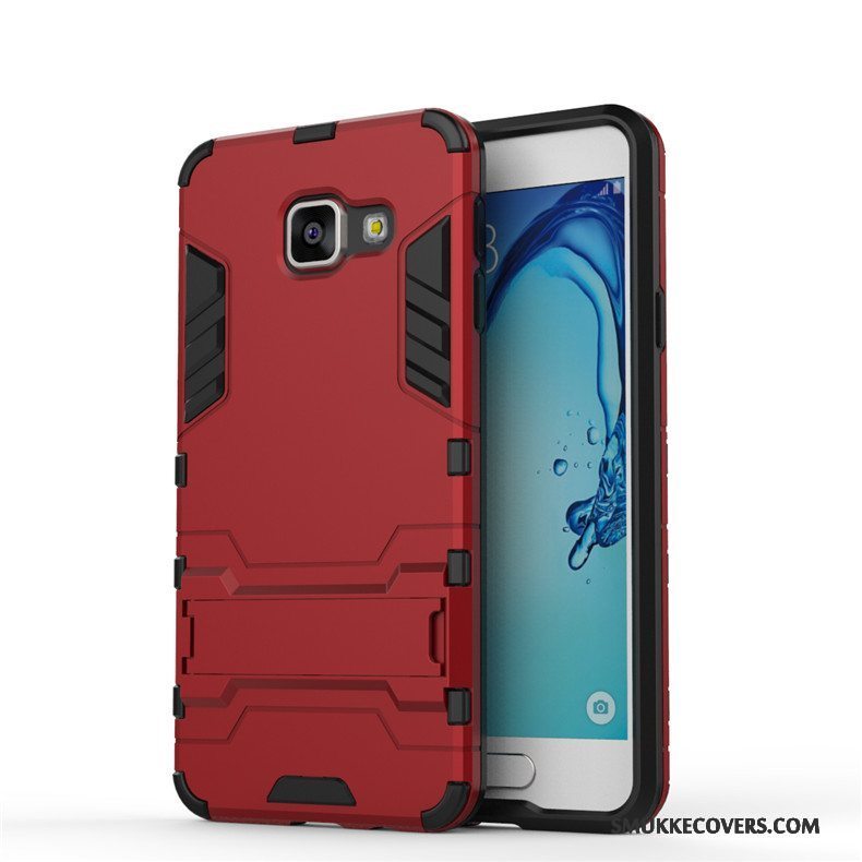 Etui Samsung Galaxy A3 2016 Beskyttelse Hård Sort, Cover Samsung Galaxy A3 2016 Anti-fald Sølv