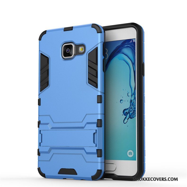 Etui Samsung Galaxy A3 2016 Beskyttelse Hård Sort, Cover Samsung Galaxy A3 2016 Anti-fald Sølv