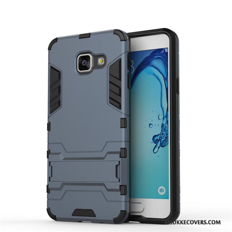 Etui Samsung Galaxy A3 2016 Beskyttelse Hård Sort, Cover Samsung Galaxy A3 2016 Anti-fald Sølv