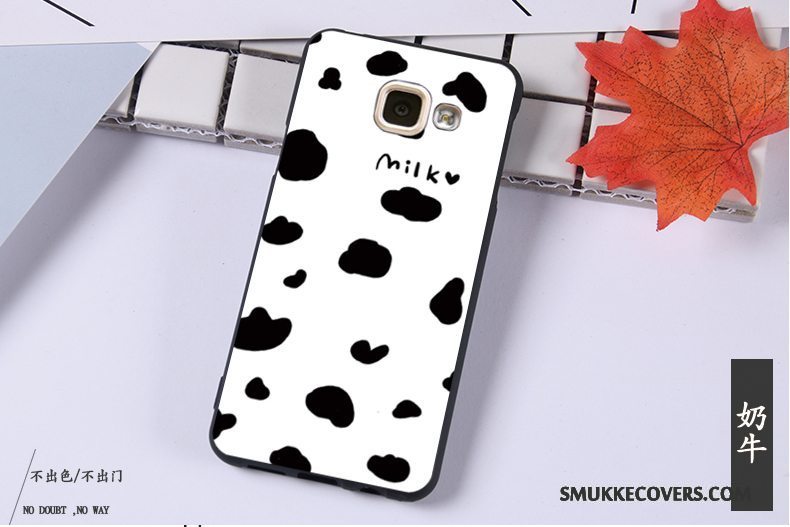 Etui Samsung Galaxy A3 2016 Blød Anti-fald Sort, Cover Samsung Galaxy A3 2016 Beskyttelse Telefonhængende Ornamenter