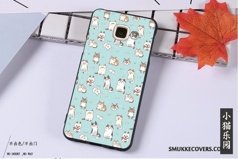 Etui Samsung Galaxy A3 2016 Blød Anti-fald Sort, Cover Samsung Galaxy A3 2016 Beskyttelse Telefonhængende Ornamenter