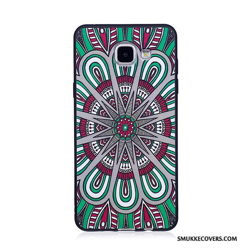 Etui Samsung Galaxy A3 2016 Blød Telefontrend, Cover Samsung Galaxy A3 2016 Malet Grøn