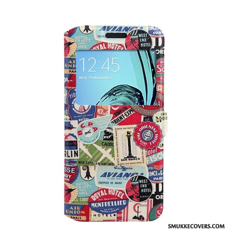 Etui Samsung Galaxy A3 2016 Folio Telefonlilla, Cover Samsung Galaxy A3 2016 Blød Åbn Vindue