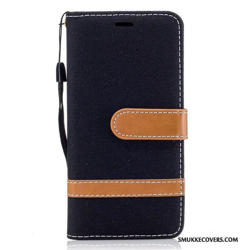 Etui Samsung Galaxy A3 2016 Tegnebog Denim Rød, Cover Samsung Galaxy A3 2016 Folio