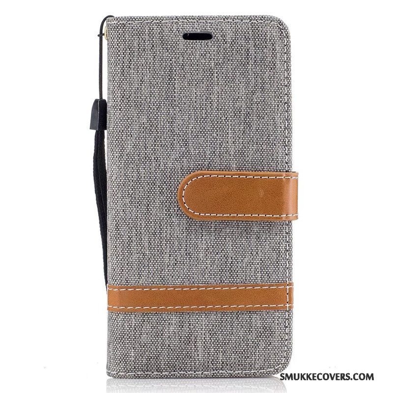 Etui Samsung Galaxy A3 2016 Tegnebog Denim Rød, Cover Samsung Galaxy A3 2016 Folio