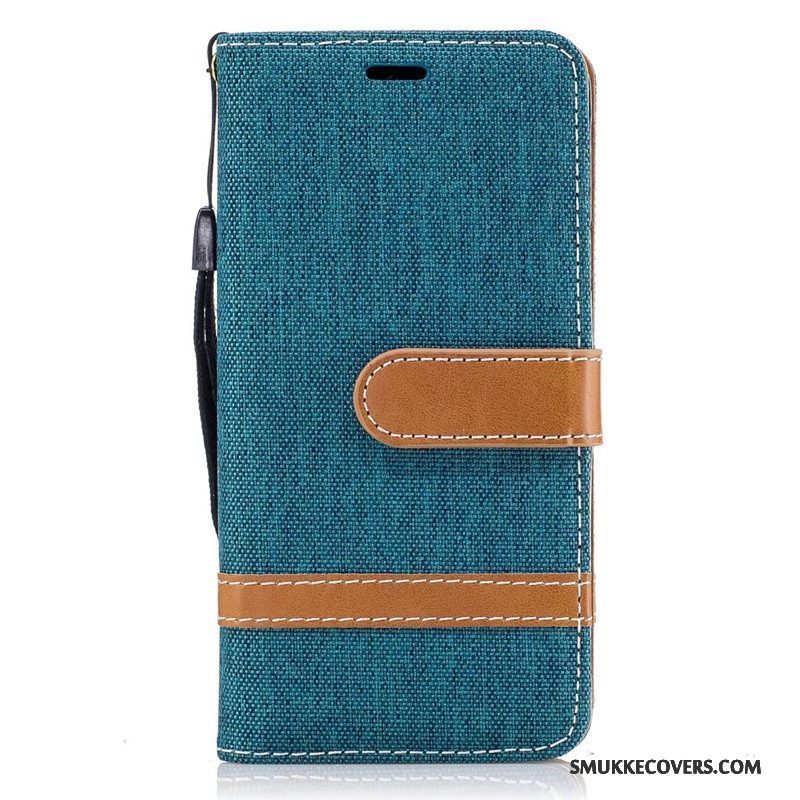 Etui Samsung Galaxy A3 2016 Tegnebog Denim Rød, Cover Samsung Galaxy A3 2016 Folio