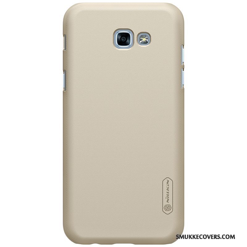 Etui Samsung Galaxy A3 2017 Beskyttelse Anti-fald Nubuck, Cover Samsung Galaxy A3 2017 Rød Hård