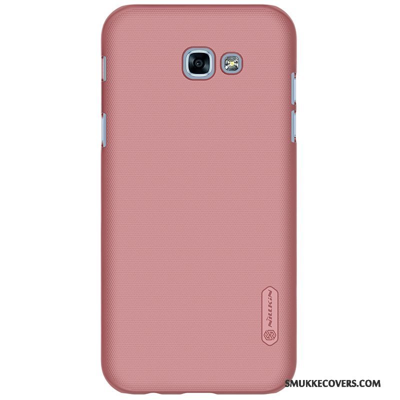 Etui Samsung Galaxy A3 2017 Beskyttelse Anti-fald Nubuck, Cover Samsung Galaxy A3 2017 Rød Hård