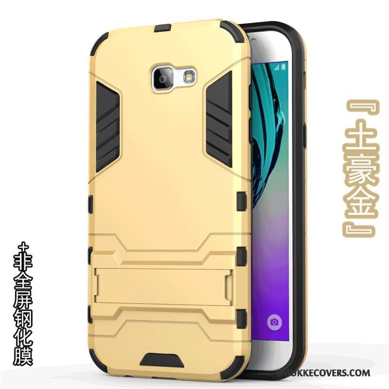 Etui Samsung Galaxy A3 2017 Blød Trend Guld, Cover Samsung Galaxy A3 2017 Beskyttelse Telefonhård