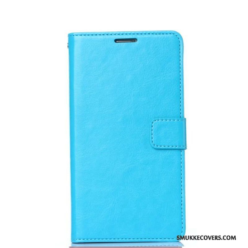 Etui Samsung Galaxy A3 2017 Folio Telefonblå, Cover Samsung Galaxy A3 2017 Læder